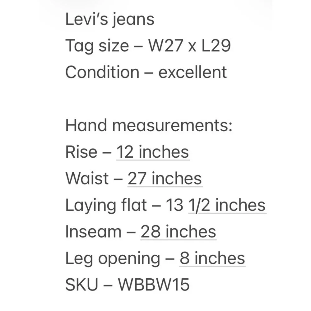 Levi's Womens Ribcage Straight Ankle Grey Denim Jeans 27 Meas: 27x28